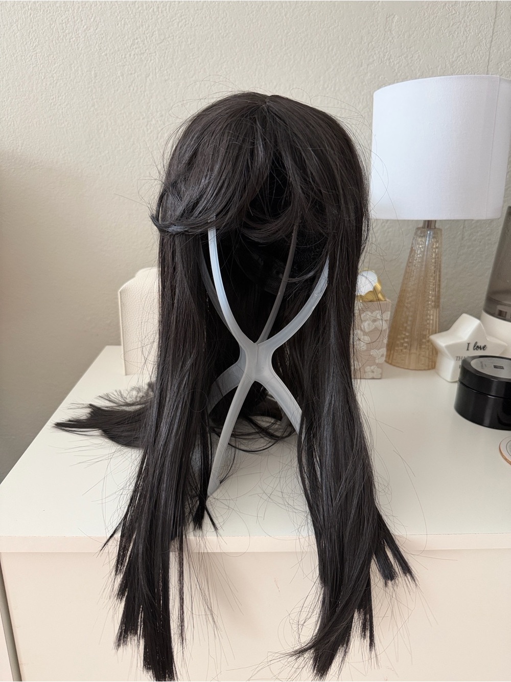 Black Long Straight Women's Synthetic Wig